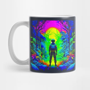 Astronaut Hike In Alien Planet Mug